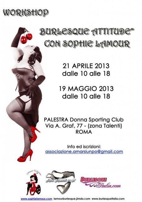 burlesque attitude roma con Sophie Lamour