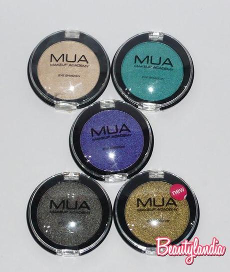 MUA - Swatches e Review Pearl Eyeshadow 1, 8, 9, 12, 29