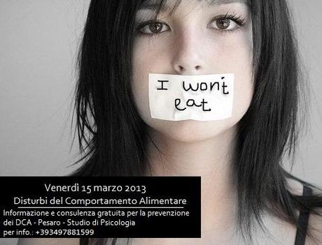 Pesaro: informazione e consulenza gratuita per la sensibilizzazione sui Disturbi Alimentari