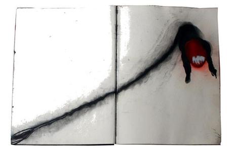 Alessandro Verdi, Quaderno dipinto - La Soglia, 2009, opera composta da 30 fogli, olio, collage e tecnica mista su carta, cm.70x50