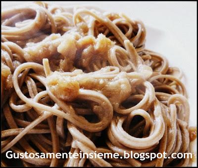 SPAGHETTI DI GRANO SARACENO CON AGGIUGHE E LA ROTTA DEL BUON PESCATO