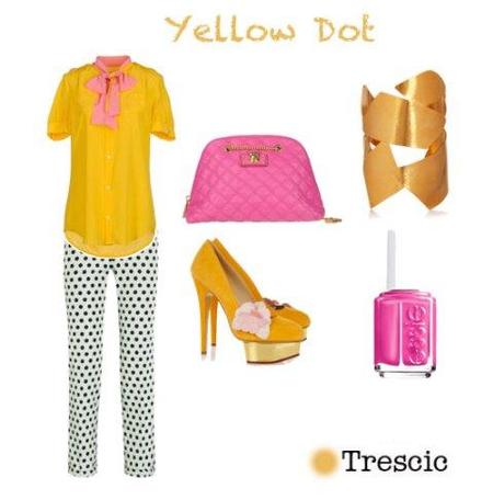 Yellow dot DSQUARED2, camicia gialla, camicia gialla e rosa, camicia maniche corte, yoox, Hervé Van der Straeten Hammered, bracciale alla schiava, bracciale oro, marc jacobs, tracolla rosa, borsa rosa e oro, smalti essie online, acquistare smalti essi, smalto pink, essie pink, smalto rosa, smalto essi rosa, net a porter, CHARLOTTE OLYMPIA, pumps gialle con rosa, platform gialle, giallo senape, ROCHAS, pantaloni pois, pantaloni optical, pantaloni bianco e nero, www.net-a-porter.com