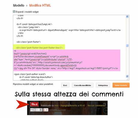 Pin It button, codice pinterest sotto post footer line 1, come aggiungere il pulsante pin it sul tuo blog, tutorial blogger, mammabook, http://cecrisicecrisi.blogspot.it/, mammabook.de 