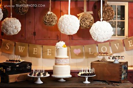 Vintage Burlap and Lace