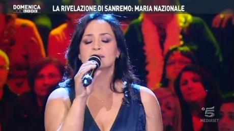 MARIA NAZIONALE OSPITE A DOMENICA LIVE SU CANALE 5