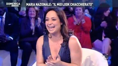 MARIA NAZIONALE OSPITE A DOMENICA LIVE SU CANALE 5