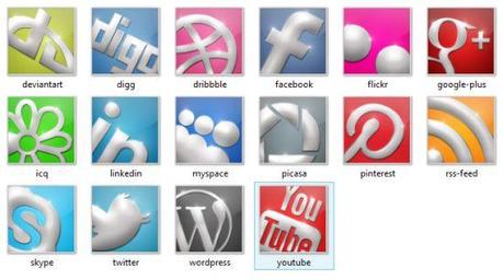 16 icone social network
