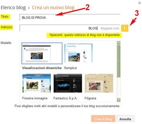 2_NOME_BLOG, topogina, Corso Migliora il tuo Blog, Come aprire un blog in Blogger