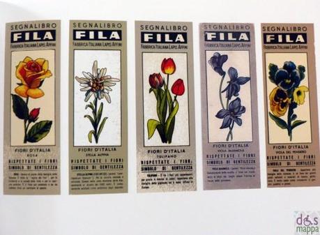 Uno su 500. Storia del segnalibro FILA catalogo fiori