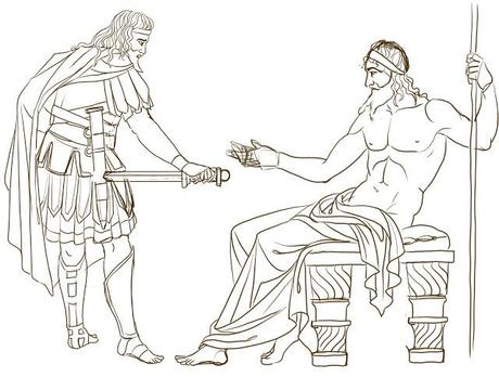 nuovo work in progress: Ulisse supplica Achille