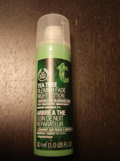 Review: The Body Shop - Tea Tree Blemish Fade Night Lotion