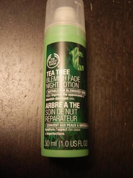 Review: The Body Shop - Tea Tree Blemish Fade Night Lotion