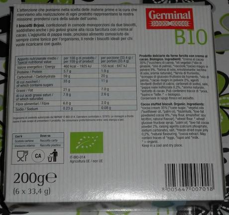 Una dolce merenda in compagnia con i prodotti Mangiar sano Germinal Bio.