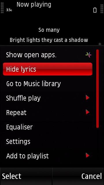 Aggiornamento lettore musicale per 5800, x6 e 5230. Aggiornamento lettore musicale per 5800, x6 e 5230.