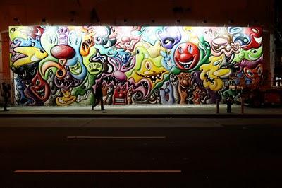 Kenny Scharf Mural in New York City