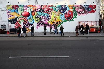 Kenny Scharf Mural in New York City
