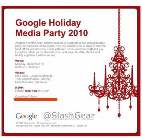 Google Holiday party 1 513x500 Google: Nexus S e Android 2.3 il 13 Dicembre??