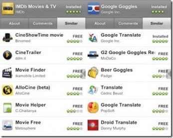 android market similar thumb Android Market: arriva il tab Similar