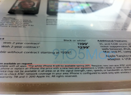 È ufficiale: iPhone 4 bianco nella primavera del 2011