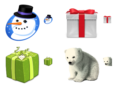Icone: a Natale ci vuole gusto (18 free icon packs)
