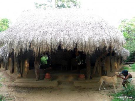 The Mudhouse - one of the entrances to the camping hut The Mudhouse: quality, machang!