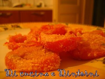 Leggere e veloci fette di pomodoro in gratin Leggere e veloci fette di pomodoro in gratin