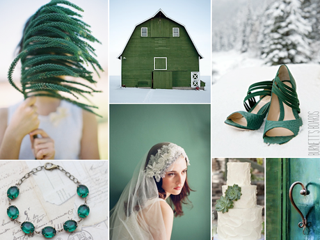 emerald wedding inspiration