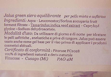 Jalus Green Siero Riequilibrante; Fitocose