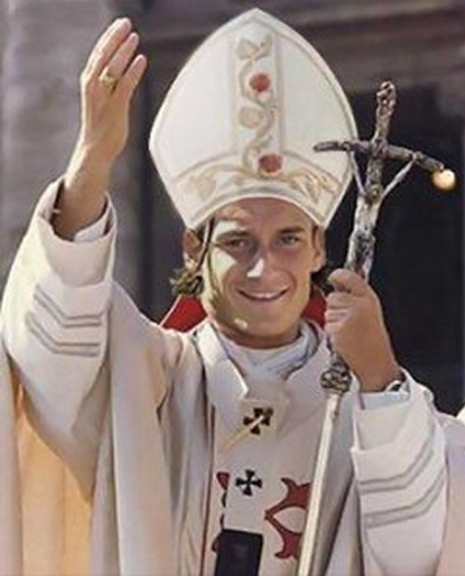 papa francesco totti