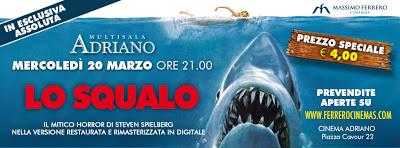 A Roma torna al cinema il film Cult di Spielberg:Lo squalo