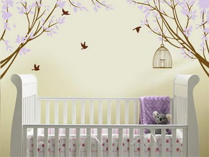 http-::artdata.net:unique-wall-decals-and-wall-stickers-for-modern-house-interior-designs:beautiful-purple-flowers-blossom-and-birds-wall-stickers-decals-in-nursery-baby-bedroom-decorating-ideas