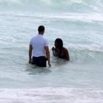 Naomi Campbell e Vladimir Doronin, jogging sulla spiaggia di Miami 02