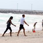 Naomi Campbell e Vladimir Doronin, jogging sulla spiaggia di Miami