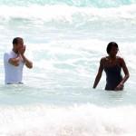 Naomi Campbell e Vladimir Doronin, jogging sulla spiaggia di Miami 04