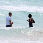 Naomi Campbell e Vladimir Doronin, jogging sulla spiaggia di Miami 01
