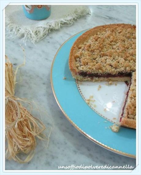 LA TARTE-CRUMBLE A LA CONFITURE DES FRAMBOISES, OVVERO LA CROSTATA-CRUMBLE ALLA CONFETTURA DI LAMPONI Fotor0311230051