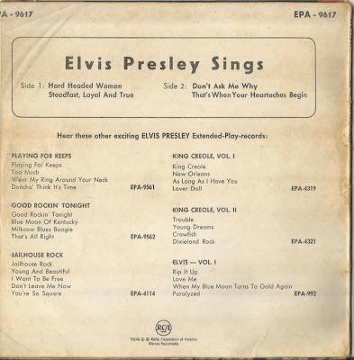 ELVIS PRESLEY SINGS