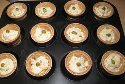 Mini tortini ai pistacchi in cialda di gelato
