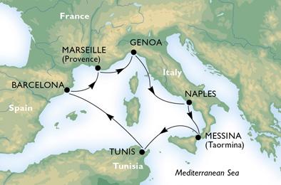 MSC PREZIOSA: ITINERARI NEL MEDITERRANEO PER LA NUOVA AMMIRAGLIA