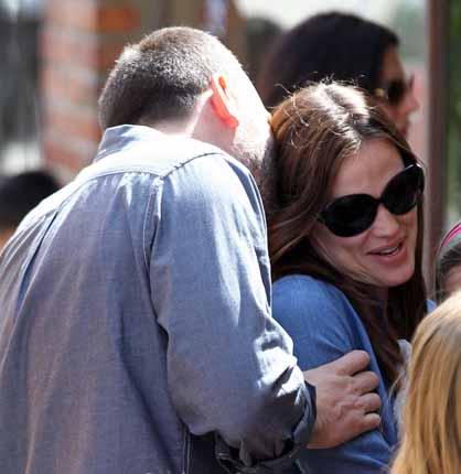 Ben Affleck Jennifer Garner teneri in famiglia