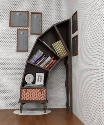 Dali-esque bookshelf
