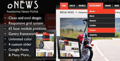Responsive Joomla News Template Responsive Joomla News Template