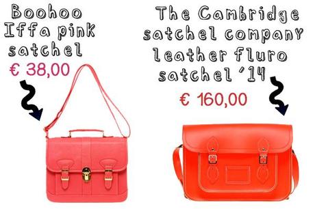 SPOTTED : similar bags and shoes , differents prices!