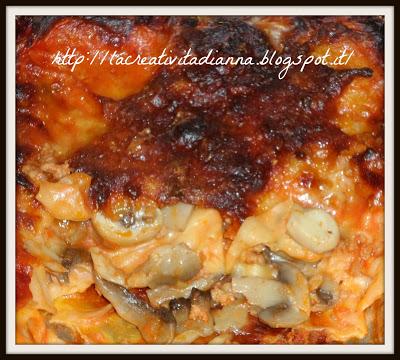 Lasagna ai funghi.