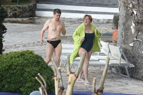 La Merkel alle terme a Ischia,si rilassa...