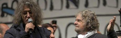 Beppe Grillo and Gianroberto Casaleggio