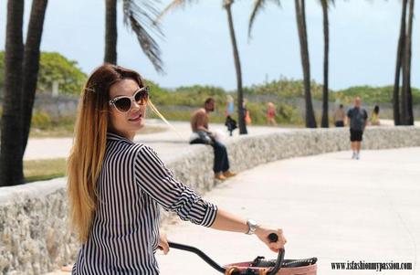 Bike ride in Miami south beach