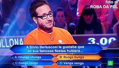 In Spagna ‘Chi vuol essere milionario’ si occupa del bunga bunga