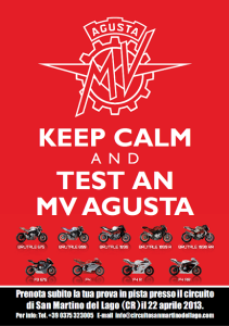 MV Agusta organizza una giornata test ride