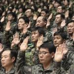 Corea del Sud, i militari all'adunata durante il Foundation Day a Seoul03